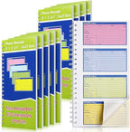 Sinmoe 10 Pcs Spiral Bound Phone Message Book with Carbon Copy 5-1/2" x 11" 2 Part Colorful Carbonless Telephone Message Pads Duplicate Spiral Phone Call Log Book for Business Office (Green,Blue)