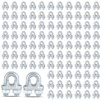 200PCS M5 Heavy Duty Wire Rope Clamps, 3/16-Inch Zinc Plated Wire Cable Clamps for Secure Connections – Boat, Tent, Clothesline, Rigging & More