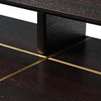 EUREKA ERGONOMIC Standing Desk, 63 inch Executive Desk w Drawers,Modern X-Shaped Leg Luxury Home Office Computer Desk w Monitor Stand,Smoked Oak