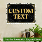 Custom Sign, Custom Street Sign, 11 Font Colors, 13 Font Styles, 4 Hole Options, 22 Sizes, 10x14 Inches, Rust Free DiBound, Fade Resistant, Made in USA by My Sign Center (Marble Tile)