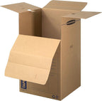 Bankers Box Tall Wardrobe Box 3 Pack, Tape-Free Design, 24" x 24"x 40"(7710501)