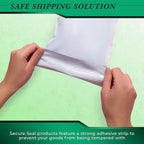 100 Pack Secure Seal White Poly Mailers - Safe Shipping With 4x6 Bags - E-Commerce Self Sealing 2 Mil Poly Envelopes for Shipping