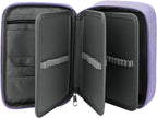 Number-one Large Capacity Pencil Case, 72 Slots Colored Pencil Pouch Bag Portable Pencil Holder Stationery Organizer with Compartments for Office and Travel, Purple