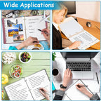 Binder Dividers for 3 Ring Binder, 1/5 Cut Tabs, Letter Size, Blank Write On Page Dividers with 5 Big Tabs for School Office Home, 12 Sets, 60 Dividers, White