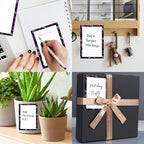SXboxing Sticky Notes 4X6 Inches, 2 Pack Large Cute Self-Stick Pads, Bright Funny Memo Pads Easy to Stick for Home, Office Purple Cute Butterfly
