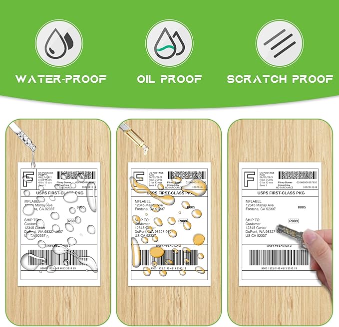 MFLABEL 4x6 Direct Thermal Shipping Labels - 32 Rolls of 450 Labels/Roll, Compatible with Zebra 2844/ZP450/ZP500/ZP505, USPS/FedEx/UPS/Amazon Shipping, Smudge-Resistant & Permanent Adhesive