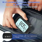 Geevon Small Travel Alarm Clock, Digital Alarm Clocks for Bedrooms Home Office, Battery Operated Desk Clock with 3 Inch Large Display, 2 Alarms, 5s Backlight, Snooze, Indoor Temperature, Black