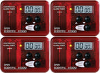 Sper Scientific Continuous Alarm Timer with Count Up Count Down & Visual Indicator 810045 - Bright LED Alarm & 9999-Minute Range - Portable Design for Cooking, Experiments, Fitness & More - 4 pc
