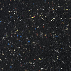 Ghent 36"x60" 2-Door indoor Enclosed Recycled Rubber Bulletin Board, Shatter Resistant, with Lock, Satin Aluminum Frame,Confetti (PA23660TR-CF ) ,Made in the USA