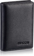 Leather Business Card Case Holder for Men & Women, Italian Calfskin