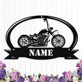 Custom Motorcycle Metal Sign Personalized Biker Name Signs Custom Garage Motorbikes Wall Art Motorcycle Sign Men Room Decor Gifts for Men Husband Rider