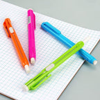 Retractable Mechanical Eraser Pen, Pen-Style Erasers Assorted Color, 5 Pack