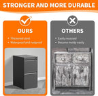 OPTYMIRA Metal File Cabinet with 2 Drawer Heavy Duty Home Office Steel Vertical Filing Lockable Cabinets for Legal/Letter Size,Assembly Required