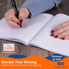 EPI Spiral Notebook | 5 Subject - College Ruled - 180 Sheets, Durable Spiral Binding | 10.5 x 8 in | Classroom Supplies | School, Office, Note Taking, Journaling - 6 Pack