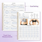 Fitness Journal Workout Planner for Women & Men, A4 (8.5" x 11") Workout Journal Log Book Planner Gift for Track Gym Essentials, Home Workouts, Track Progress, Achieve Wellness Goals, Purple