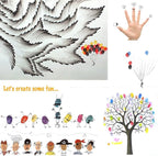 Lsushine Craft Ink Pad Stamps Partner DIY Color,20 Colors Rainbow Finger Ink pad for Kids (Pack of 20)