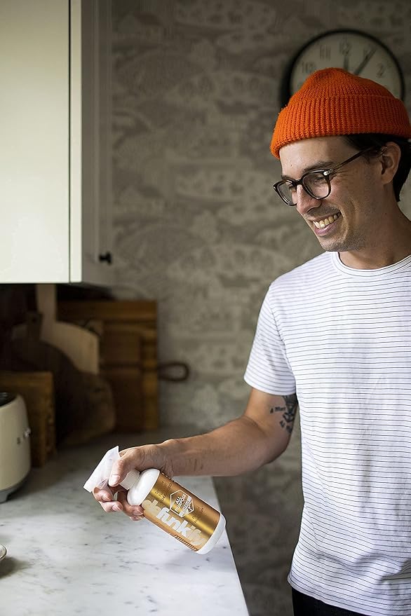 All Purpose Cleaner Spray, 16oz (2-Pack). 'Citrus' Essential Oil Multi-Surface Cleaner for Kitchen, Bathroom, Floor. 'ProvenSafe' Plant-Based Formula Concentrate Safe for Kids, Pets, Stone & Marble