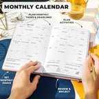 Clever Fox Planner Premium Edition – Undated Luxurious Weekly & Monthly Planner to Increase Productivity and Hit Your Goals – Organizer – Start Anytime, A5, Lasts 1 Year, Light Pink (Weekly)