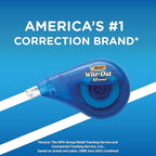 BIC Wite-Out Brand EZ Correct Correction Tape, 19.8 Feet, 4-Count Pack of White Correction Tape, Fast, Clean and Easy to Use Tear-Resistant Tape Office or School Supplies