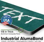 Custom Sign, Custom Street Sign, 11 Font Colors, 13 Font Styles, 4 Hole Options, 22 Sizes, 4x18 Inches, Rust Free DiBound, Fade Resistant, Made in USA by My Sign Center (Chalkboard Green)