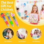 LiYiQ 100 PCS Multicolor Pen in One Fun 4-in-1 Cute Pens Bulk Kawaii Cool Ballpoint Pens for Kids Fun Gifts