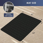 Vicwe Office Chair Mat for Carpet, 63" x 51"Anti-Slip Waterproof Floor Protector Desk Chair Mat for Rolling Chairs, Heavy Duty Chair Mat with Studs,Easy Glide Floor Mat for Home,Gaming