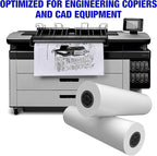 Alliance Wide Format Paper Rolls, 20lb with 3" Core (17 In x 500 Ft | 3" Core, 20lb | 90 Rolls)