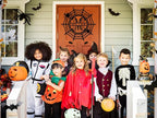 Personalized Halloween Sign, Halloween Door Decor, Initial Door Sign, Custom Halloween Metal Sign, Happy Halloween Sign
