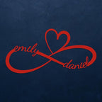 Personalized Valentines Day Metal Wall Sign, Custom Infinity Heart Love Couple Name Sign, Valentine Day Couple Gift, Metal Engagement Sign, Wedding Gift For Husband and Wife, Home Decoration