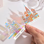 2 Pieces Metal Bookmarks with Transparent Design, Cute Book Marks for Readers, Aesthetic Book Markers for Kids, Teens, Teachers, Students, Book Accessories Gifts for Book Lovers, Reading Women and Men