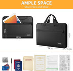 JUNDUN Accordion File Organizer with Lock,Multi-Pockets Fireproof Document Organizer with Handle & Zipper - 13 Pockets Expanding File Folder with Labels for Letter A4 Files and More