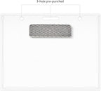 Amazon Basics Horizontal Magnetic Name Badge Holder - 100 Pack, Clear