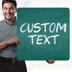 Custom Sign, Custom Street Sign, 11 Font Colors, 13 Font Styles, 4 Hole Options, 22 Sizes, 24x24 Inches, Rust Free DiBound, Fade Resistant, Made in USA by My Sign Center (Chalkboard Green)