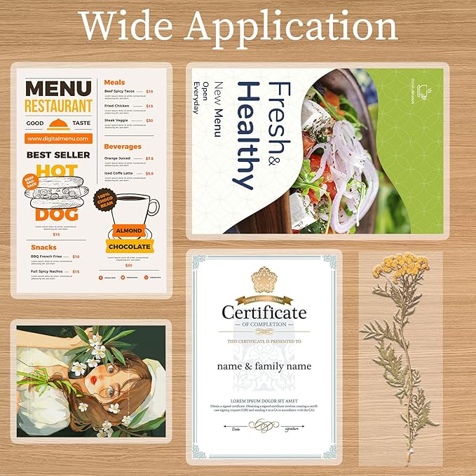 5 Mil Thermal Laminating Sheets 300 Pack, Clear 9" x 11.5" Laminating Pouches Rounded Corner, Holds 8.5 x 11 Inch Sheet, Letter Size Lamination Paper for Laminators