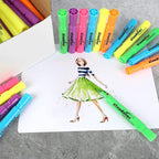 cloudriver Highlighters Bulk Pack of 72, Assorted Color, Chisel Point, Quick Drying Ink, Highlighters Suitable For Classroom, Office And Shop