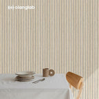 Olanglab Wood Slat Wall Panels 4 Pack, Wooden Acoustic Wall Panels, 94.5"x12.6" Each 3D Wall Panels for Interior Wall Decor (Light Oak-Grey Felt-Extendo Trio)
