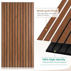 AUTORIFIC Wood Veneer Sound Panels, 10 Pack 47.2”x23.6” Wall Panels, Decorative Acoustic Panels for Walls, for Office,Home Theater,Studio,Living Room, Cherry(Mitred)