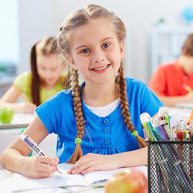 DAIKOYE Ballpoint Pens 6 PCS 0.5mm 6-in-1 Multicolor Ballpoint Pens Birthday Party Favors Gifts