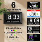 GOLOZA 7'' Digital Dementia Clock, Talking Clock with 10 Volumes, 6 Display with 10 Color Modes, Auto Dimmable, Alarms & Birthday & Holiday Reminders, 3 Pill Reminders Clocks for Seniors