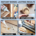 CYAFIXED Professional Grade Cyanoacrylate Super Glue, Super Thin Viscosity CA Glue for Woodworking, 2 oz. (56.8 Grams) - Instant Adhesive for Woodturning, Pen Turning, Finish & Hobby