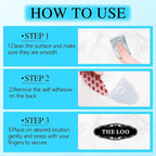 The Loo Sign for Bathroom Decoration, Self-adhesive Funny Bathroom&Restroom Sticker Decor for House, Home,Office,Shop Door（Black）
