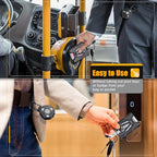 Oaridey 2 Packs Retractable Badge Holders, Heavy Duty Retractable Keychain with Tactical ID Card Holder (Holds 6 Cards) - 31.5”Badge Reel Key Chain