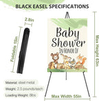 VAIIGO 63" Display Easel Stand - 2Packs Art Easels for Wedding Sign Poster Stand Folding Floor Adjustable Metal Black Easel Instant Tripod Easel for Painting Wedding Welcome Sign Stand