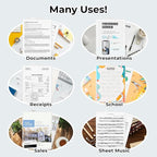 Dunwell Clear Folders for Documents, Plastic 8.5x11 File Sleeves for Document Protection, Filing, Storage, Organization (36 Pack) Transparent Folders with Pockets, Durable Letter Size Document Holder
