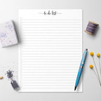 321Done To Do List Notepad - 50 Sheets (8.5" x 11") To-Do's Notepad Tear Off, Planning Memo Pad, Planner Checklist Organizing - Made in USA - Simple Script - Wide-Ruled
