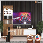 Avana Acoustic Wood Wall Panels – 94.4 X 12.6 Inch Smoke Oak Acoustic Panels 2 PCs – Wall Panels For Interior Wall Decor For Homes, Offices, Studios – Sturdy And Durable Wood Panels For Wall