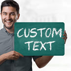 Custom Sign, Custom Street Sign, 11 Font Colors, 13 Font Styles, 4 Hole Options, 22 Sizes, 12x18 Inches, Rust Free DiBound, Fade Resistant, Made in USA by My Sign Center (Chalkboard Green)