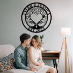 Personalized Valentines Day Metal Wall Sign, Custom Infinity Heart Love Couple Name Sign, Valentine Day Couple Gift, Metal Engagement Sign, Wedding Gift For Husband and Wife, Home Decoration