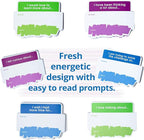 We! Connect Name Tag Stickers (150 PCS) - Easy-to-Write Name Stickers with Conversation Starters - Ideal for Networking, Ice Breakers & Adult Educational Team Building Games - Self-Adhesive Tags