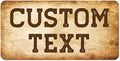 Custom Sign, Custom Street Sign, 11 Font Colors, 13 Font Styles, 4 Hole Options, 22 Sizes, 6x12 Inches, Rust Free DiBound, Fade Resistant, Made in USA by My Sign Center (Vintage)